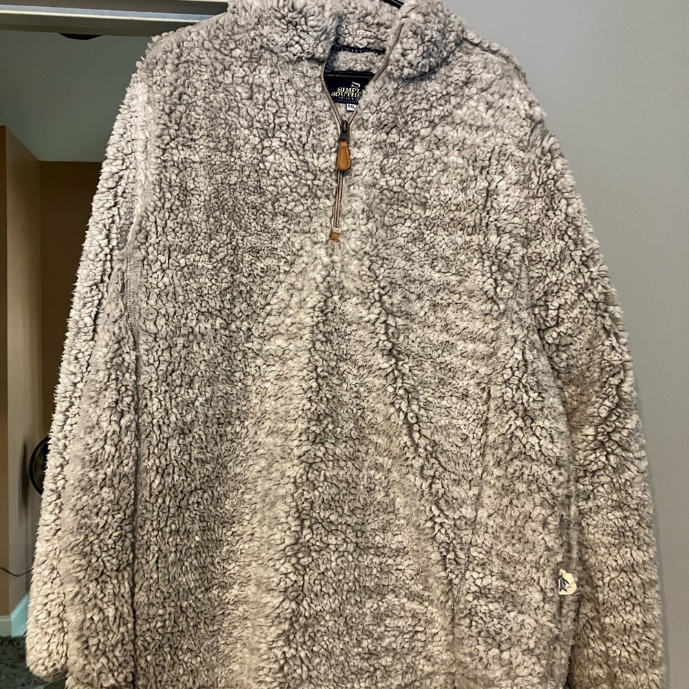Simply Southern Gray Fleece Pullover